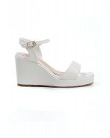 SHOEPOINT 18139 Women Slingback Wedges in White